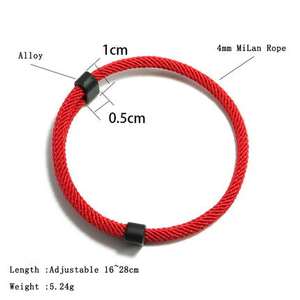 Men's Adjustable Lucky Thread Bracelet – Fashion Gift Accessory