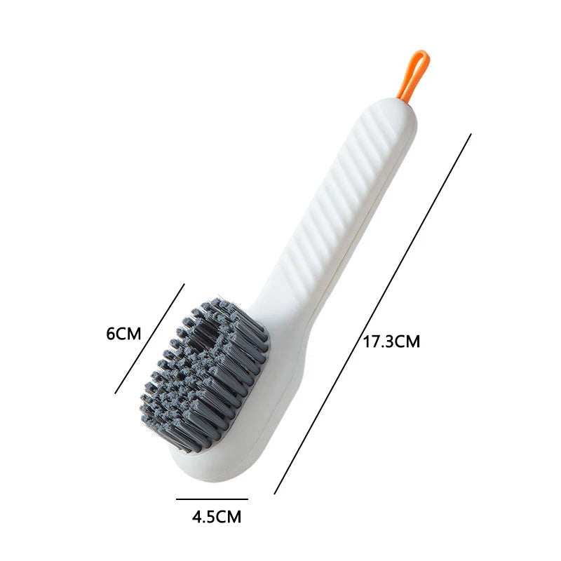 1/2pcs Press Out Shoe & Clothes Cleaning Brush with Automatic Liquid Discharge