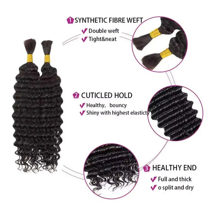 Synthetic 18" Deep Wave Braiding Hair